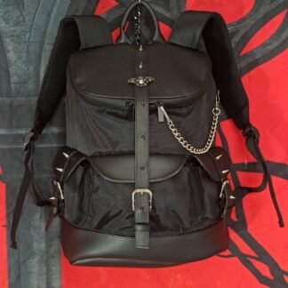 Mochila gotica negra de murcielago
